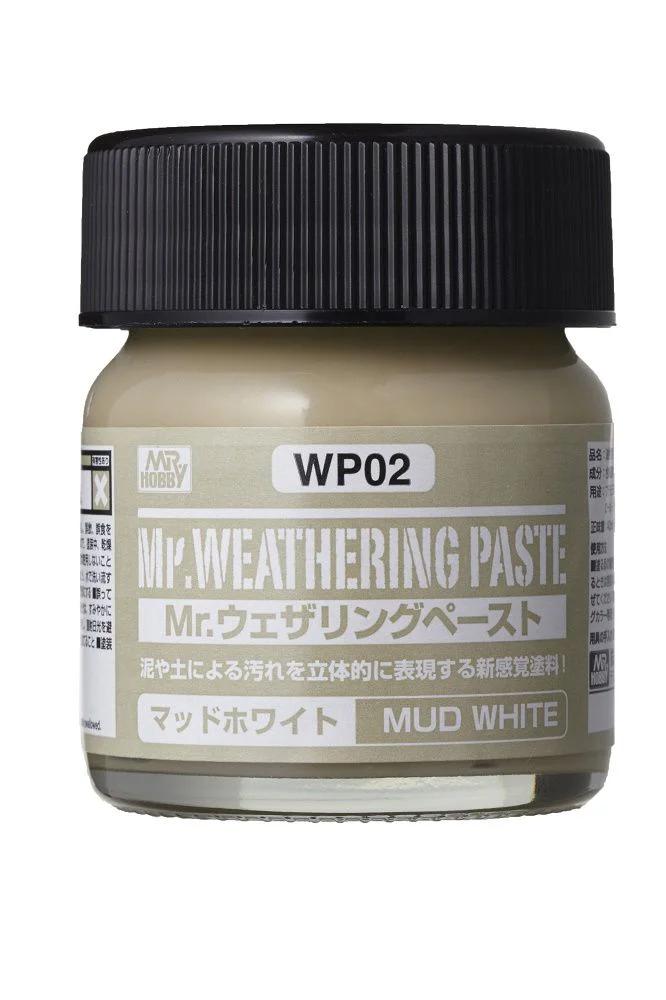 Mr. Hobby Weathering Paste Mud White (WP02) 40 ml — official product photo 1
