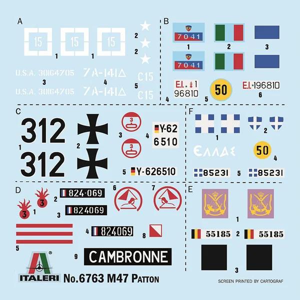 Italeri 1/35 M47 Patton Model Kit — official product photo 2