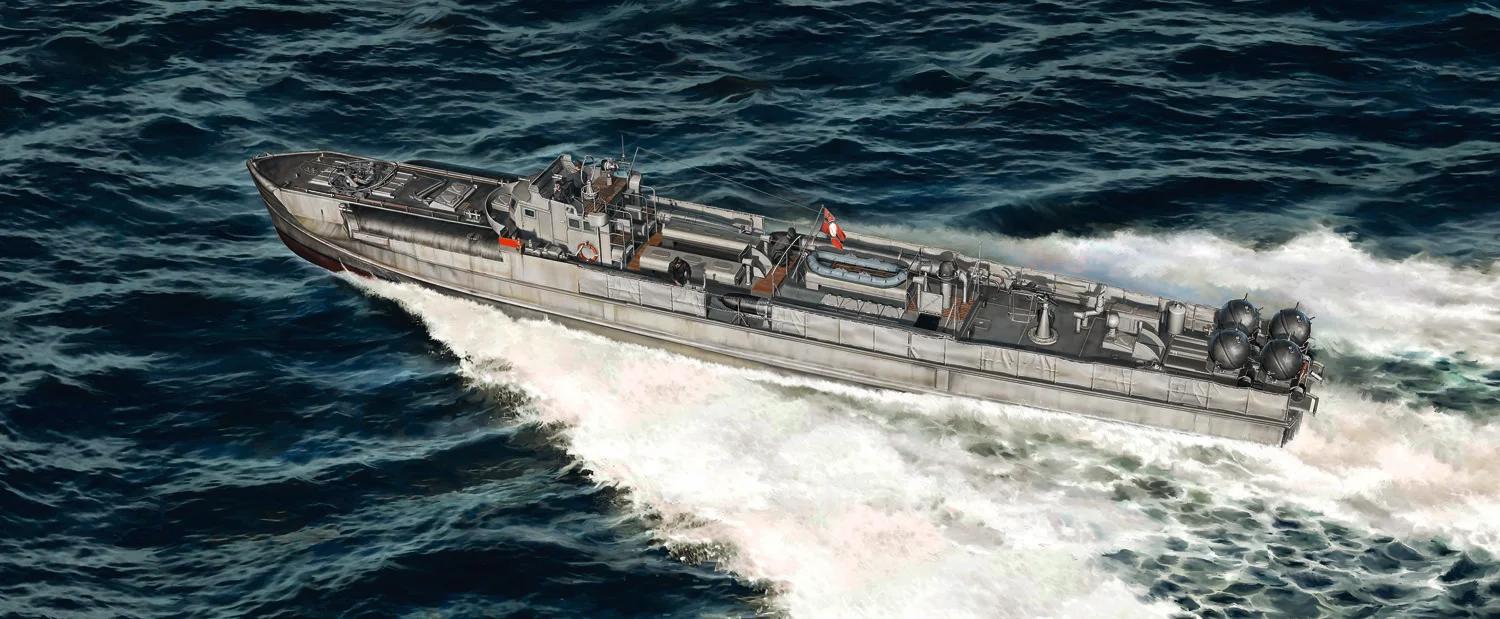 Italeri 1/35 S-26 Schnellboot S-38 Model Kit — official product photo 1