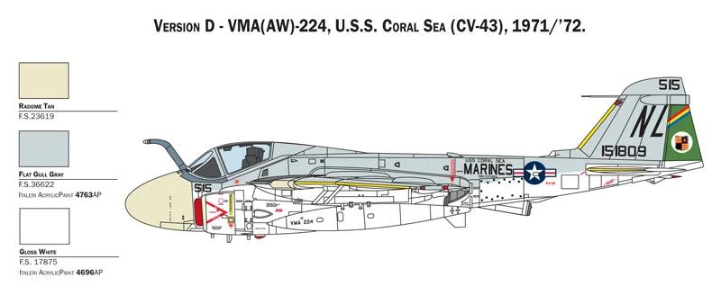 Italeri 1/72 Ka6d Intruder Usn Arcrft Model Kit — official product photo 5