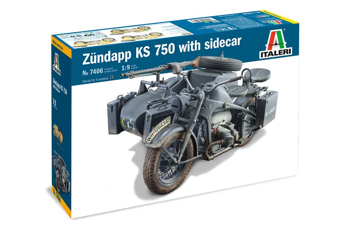 Italeri Zundapp Ks 750 1 9 Model Kit — official product photo 2