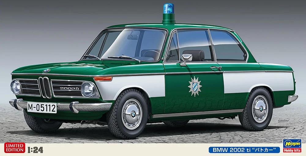 Hasegawa 1/24 Bmw 2002ti Police Car Model Kit — official product photo 1