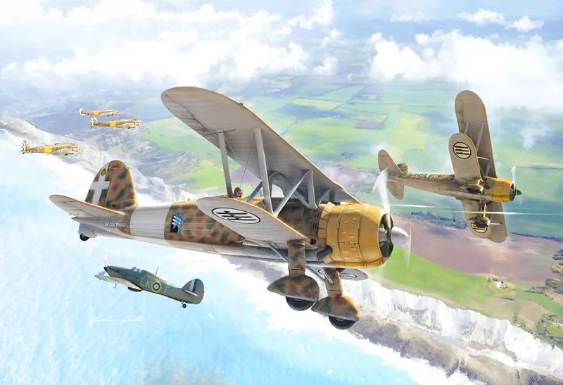Italeri 1/72 Fiat Cr 42 Falco Model Kit — official product photo 1