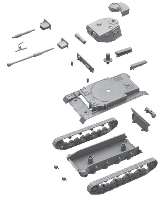 Italeri 1/72 SD Kfz 161 Pz Kpfw IV F1 Model Kit — official product photo 4