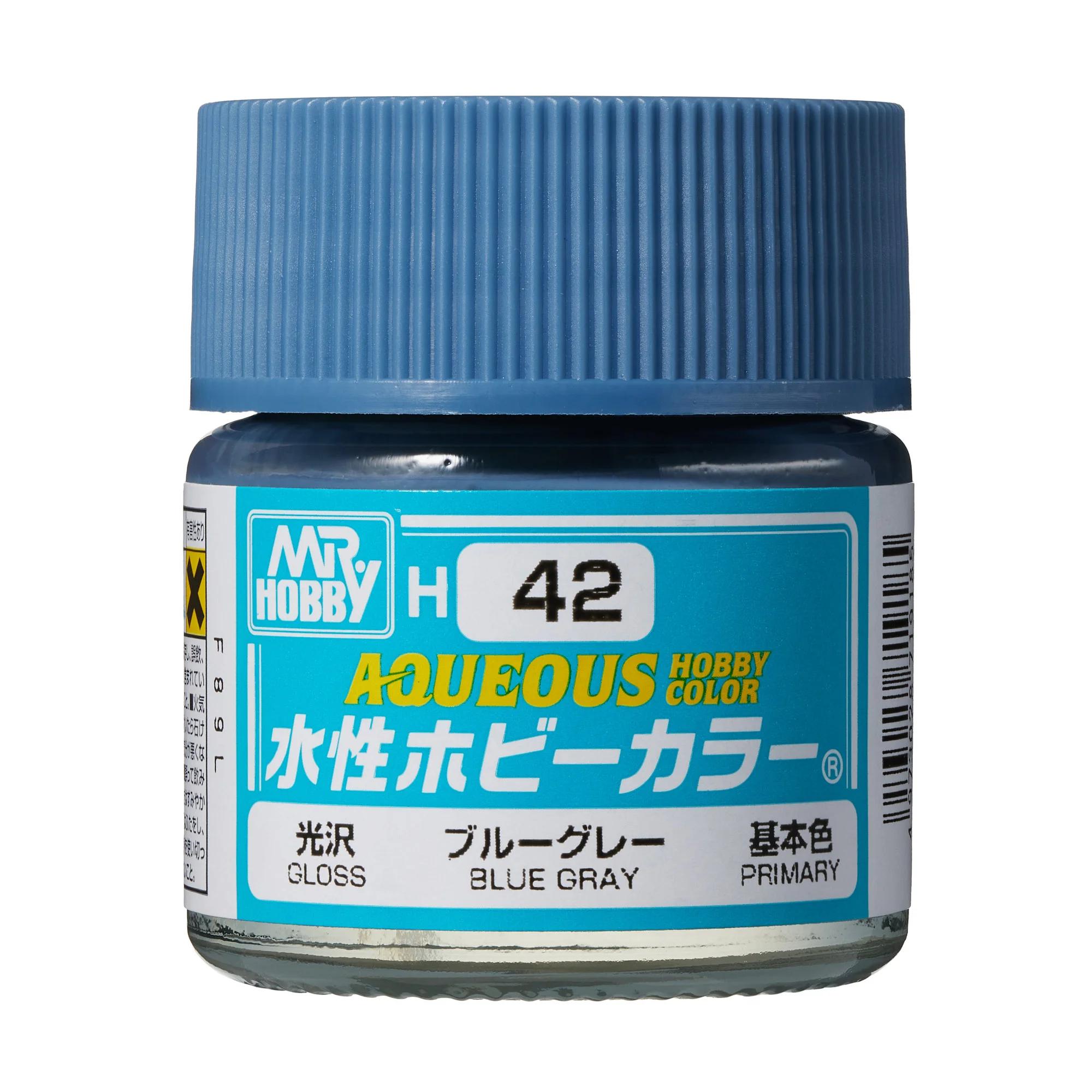 Mr. Hobby Aqueous Hobby Color Blue Gray (H42) 10 ml — official product photo 1