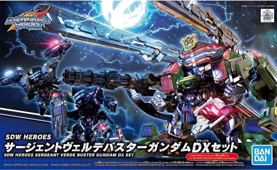 Bandai Heros Sergeant Verde Buster Dxset Model Kit — box art