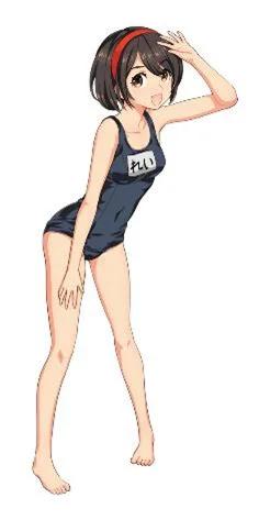 Hasegawa 1/12 Egg Girl Swim Model Kit — box art