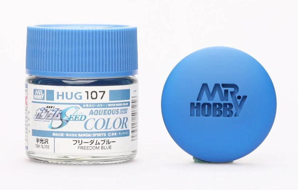 Mr. Hobby Aqueous Gundam Color HUG107 Freedom Blue (Semi-Gloss) 10ml — product photo