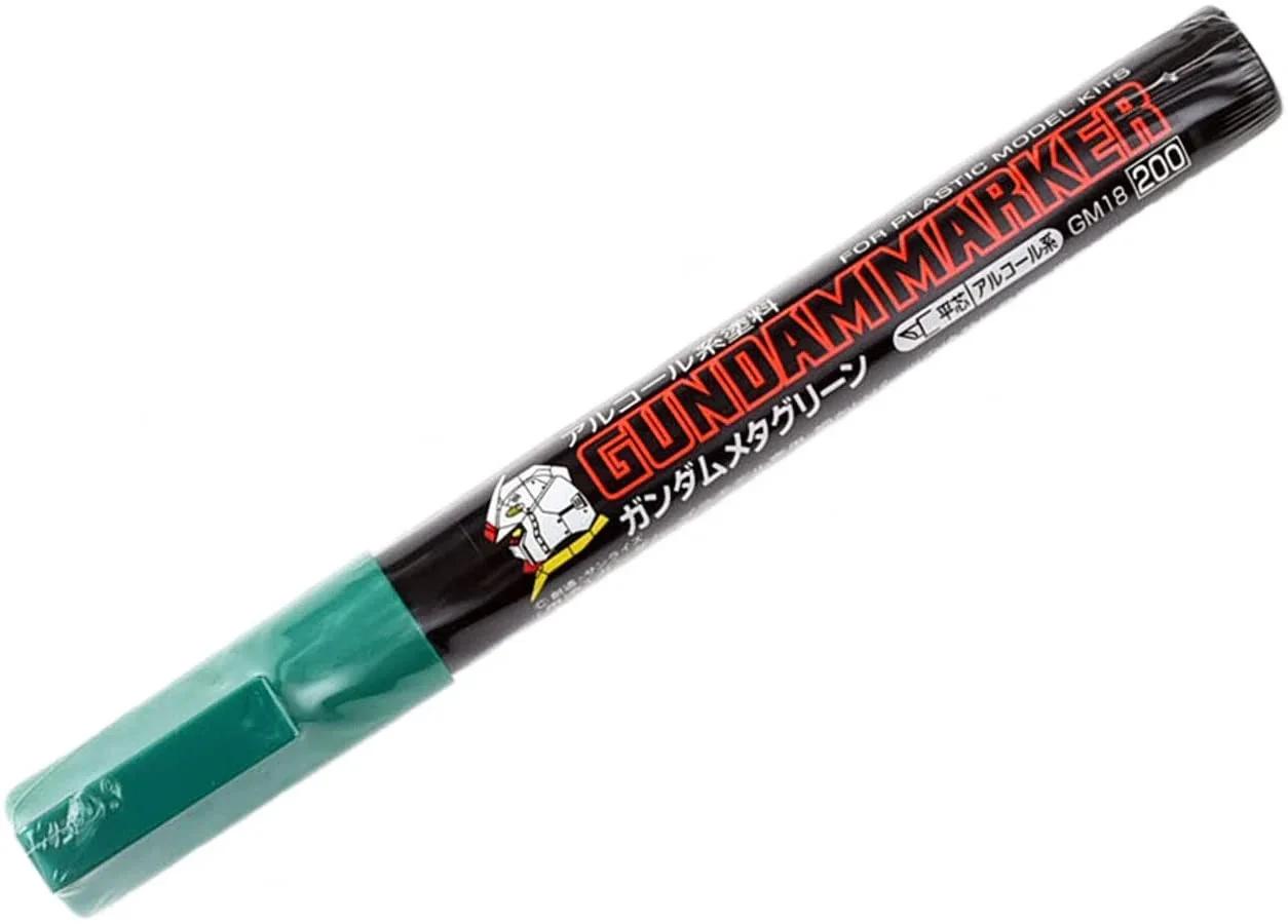 Mr. Hobby Gundam Marker Meta Green (GM18) — official product photo 1
