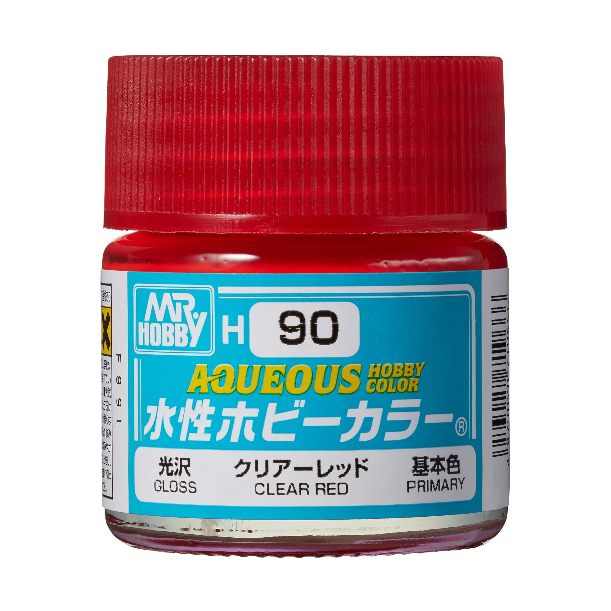 Mr. Hobby Aqueous Hobby Color Clear Red (H90) 10 ml — official product photo 1