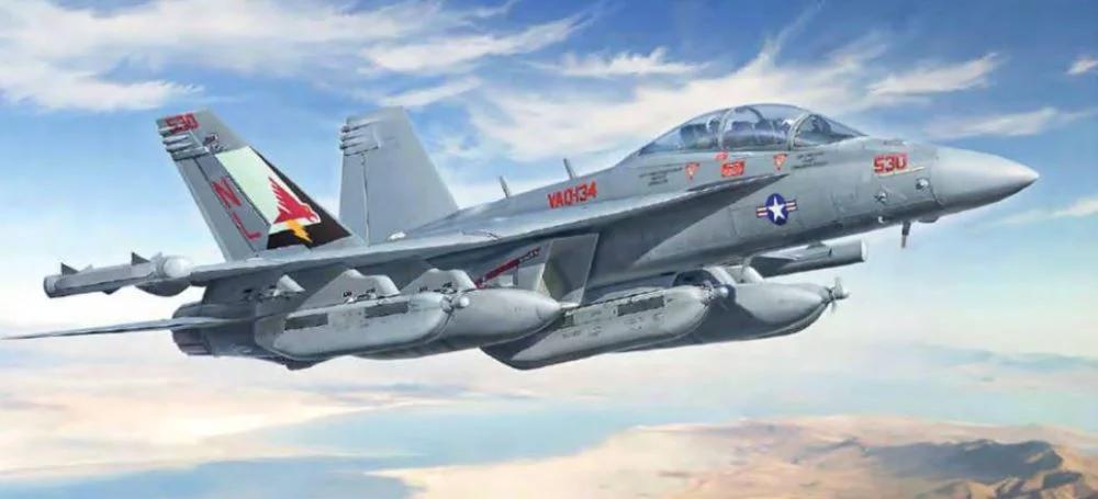 Italeri 1/48 A-18G E Growler Model Kit — box art