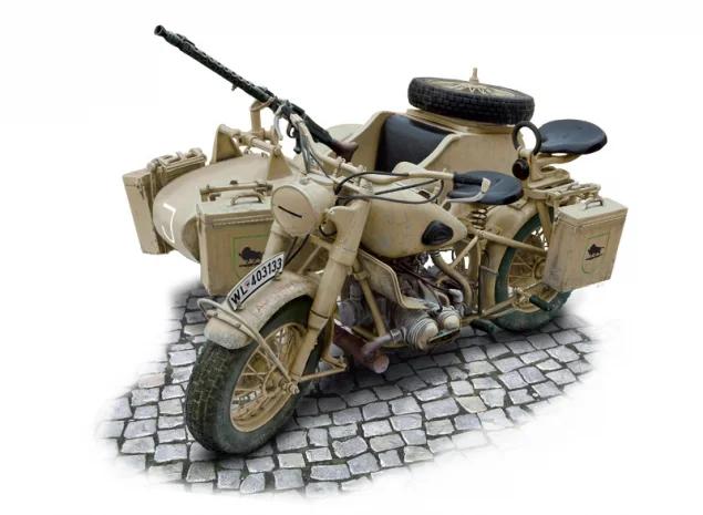 Italeri Bmw R75 W Sidecar 1 9 Model Kit — box art