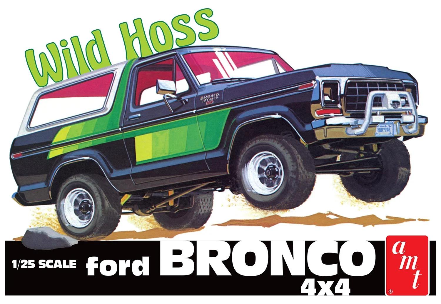 AMT 1/25 78 Ford Bronco Wild Hoss Model Kit — box art