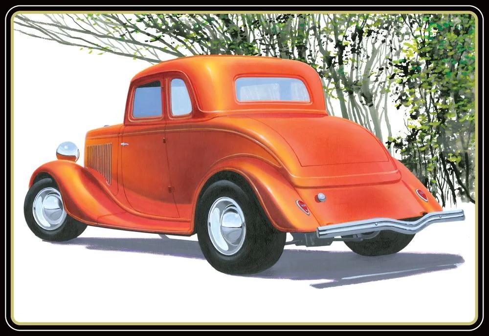 AMT 1/25 34 Ford 5-window Coupe Street Rod Model Kit — box art