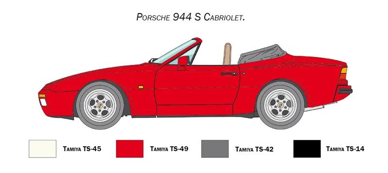 Italeri 1/24 Porsche 944 S Cabrio Model Kit — official product photo 3