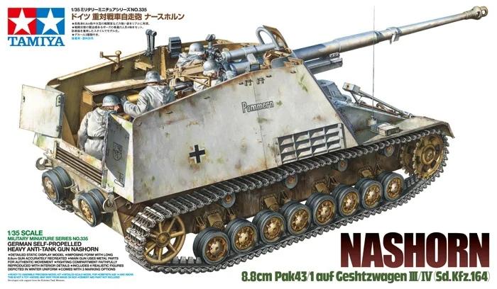 Tamiya Ger Nashorn Hvy Tank Dstry 35 Model Kit — official product photo 1