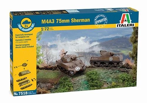 Italeri 1/72 Sherman M4 A32 Pk Model Kit — official product photo 1