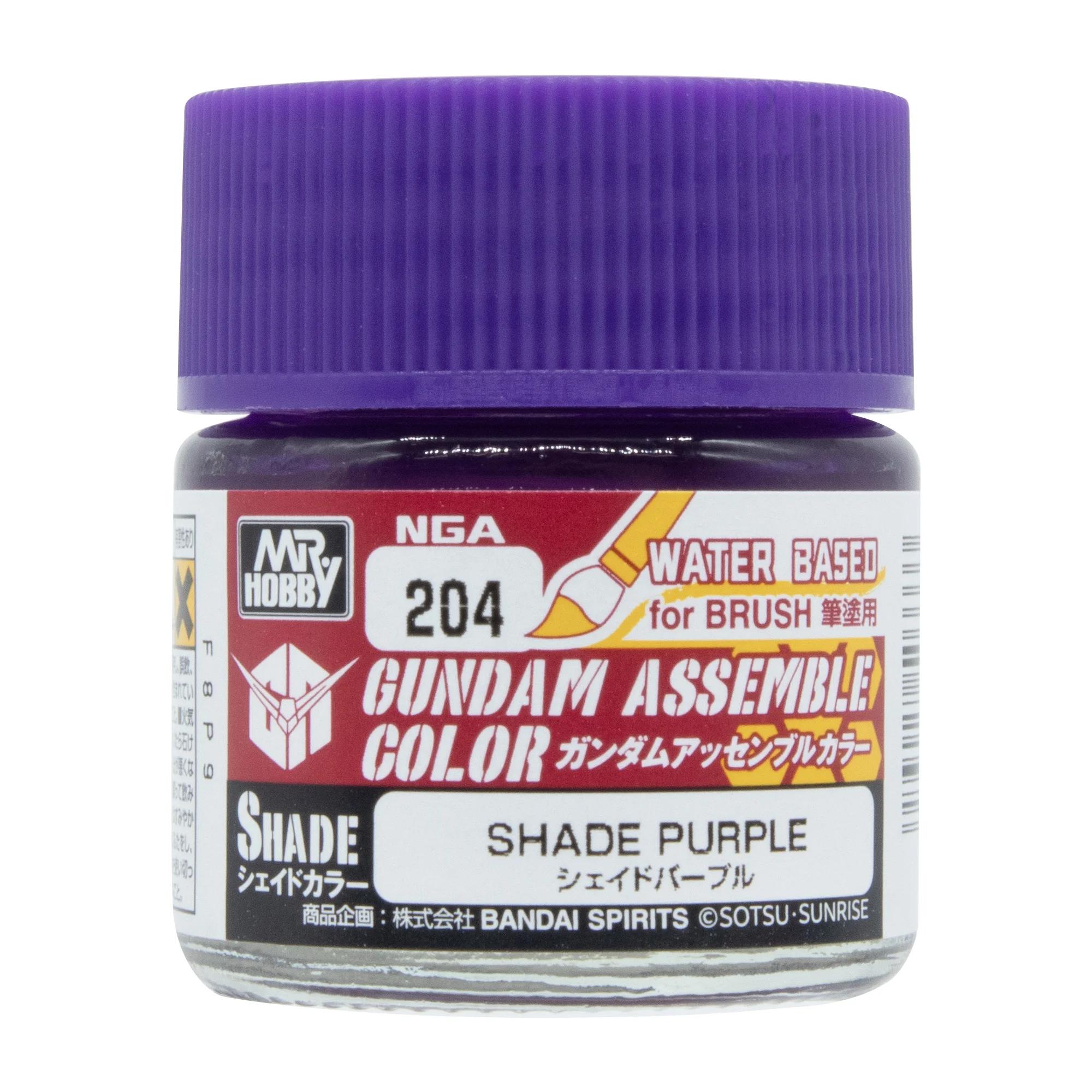 Mr. Hobby Gundam Assemble Color Shade Purple (NGA204) 10 ml — official product photo 1