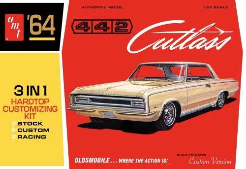 AMT 1/25 64 Olds Cutlass 442 Hardtop Model Kit — box art