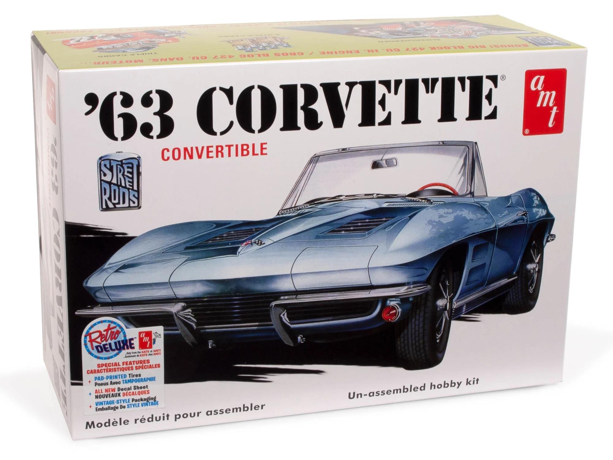 AMT 1/25 63 Chevy Corvette Convertible Model Kit — official product photo 1
