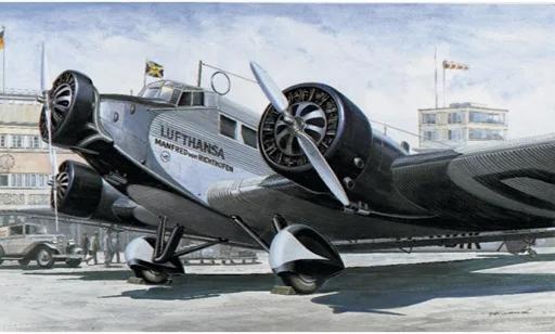 Italeri 1/72 JU-52 Lufthansa Civilian Model Kit — box art