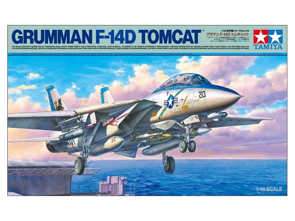 Tamiya 1/48 F-14D Grumman Tomcat Model Kit — official product photo 1
