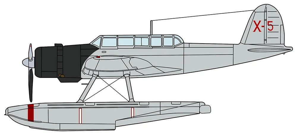 Hasegawa 1/72 Aichi E13a1 Zero Jake Mod 11 W Cat Model Kit — official product photo 1