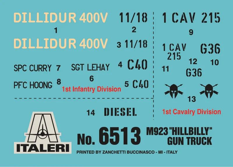 Italeri 1/35 M923 Hillbilly Gun Truck Model Kit — official product photo 2