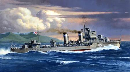 Tamiya British E Class Destroyer Model Kit — box art