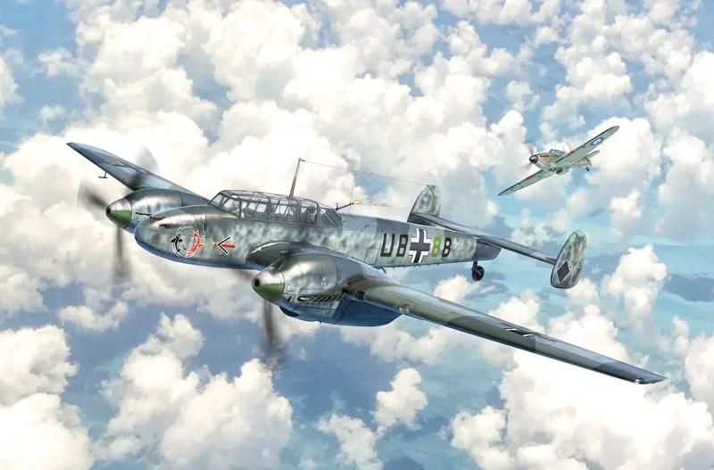 Italeri 1/72 C-4 Messerschmitt Bf-110c-3 Model Kit — official product photo 1