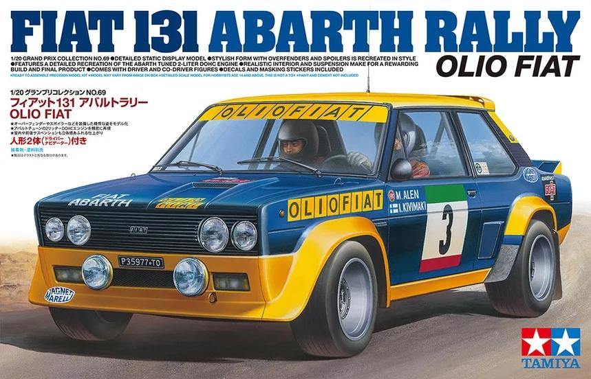 Tamiya 1/20 Fiat 131 Abarth Rally Olio Fiat Model Kit — box art