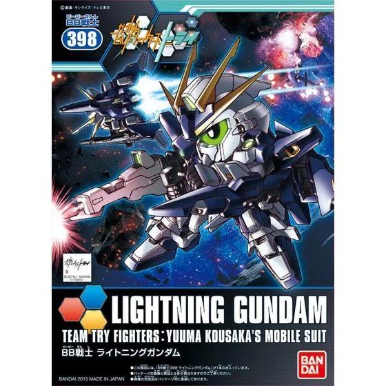 Bandai SD BB 398 Lightning Build Fightertry Model Kit — official product photo 3
