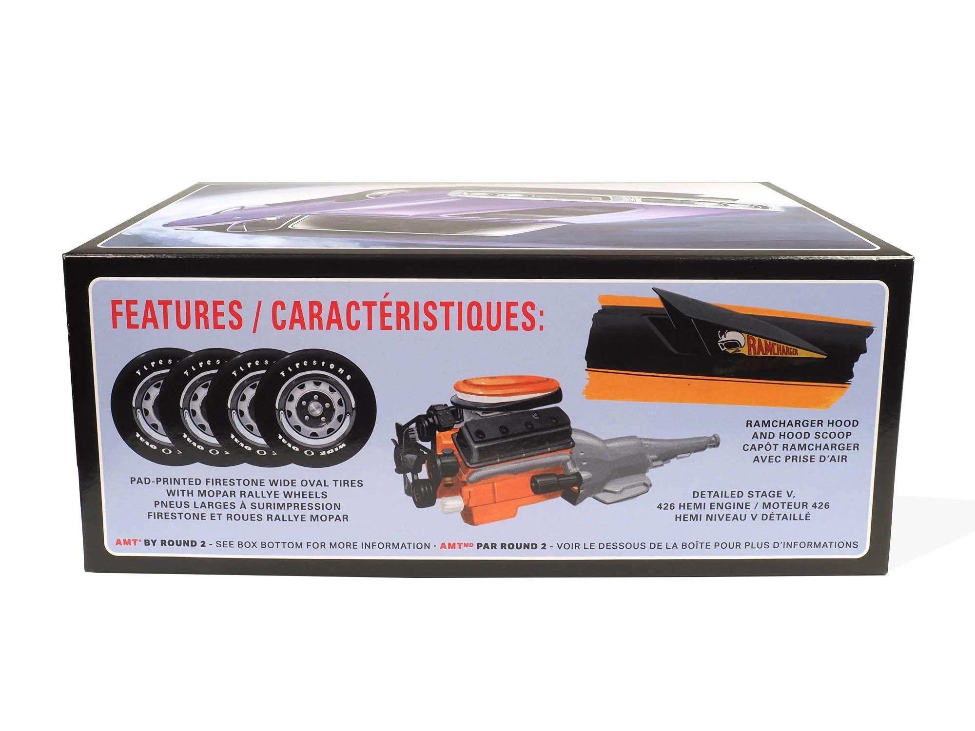 AMT 1/25 71 Dodge Hemi Charger R T Model Kit — official product photo 2