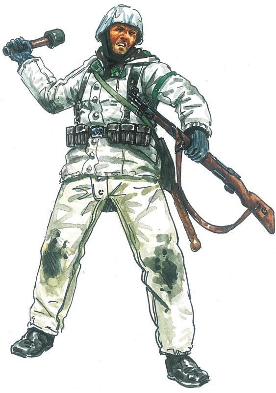 Italeri 1/72 German Infantry Winter Model Kit — official product photo 2