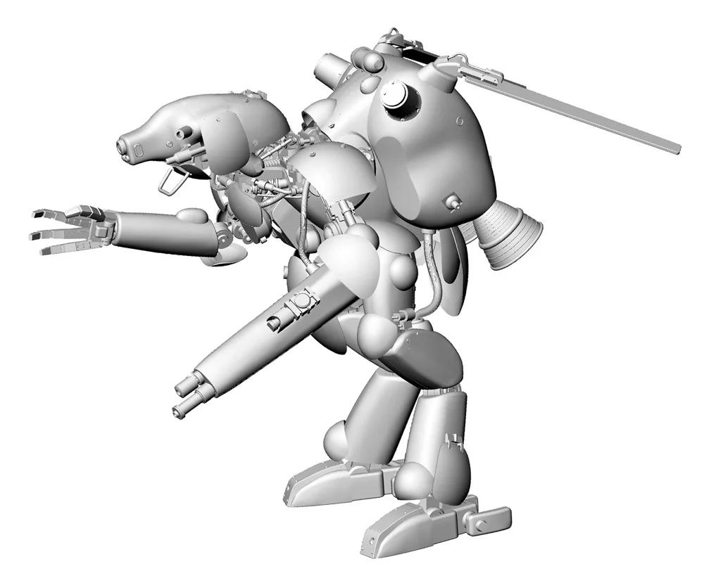 Hasegawa 1/20 Humanoid Interceptor Schwarzer Hund Model Kit — official product photo 5