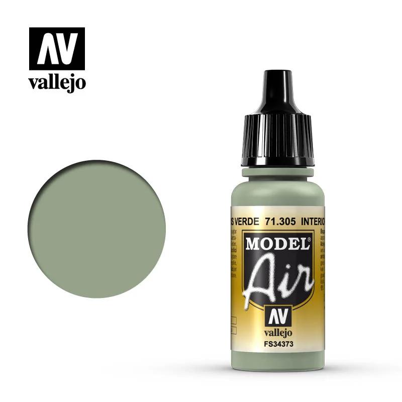 Vallejo Air Interior Grey Green 6pk