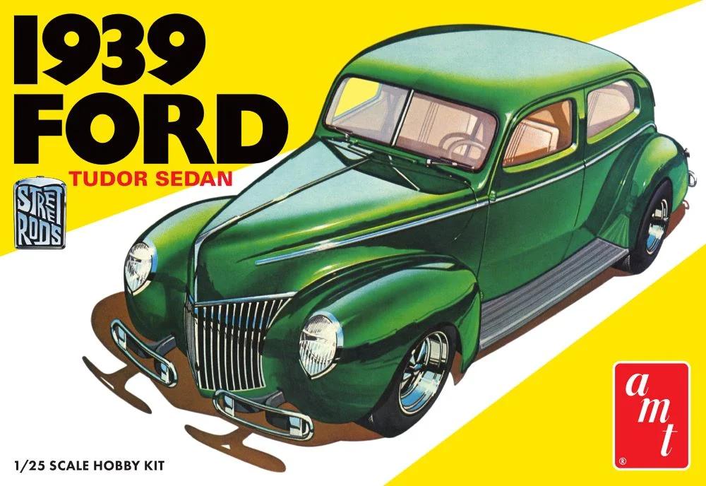 AMT 1/25 39 Ford Sedan Street Rod Model Kit — box art
