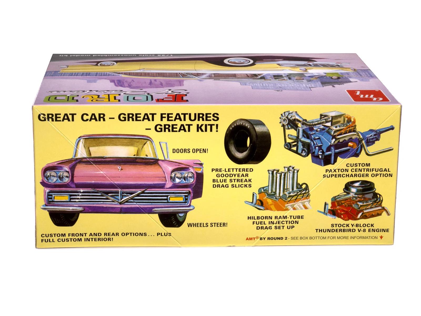 AMT 1/25 57ford Fairlane Hardtop 3n1 Model Kit — official product photo 3