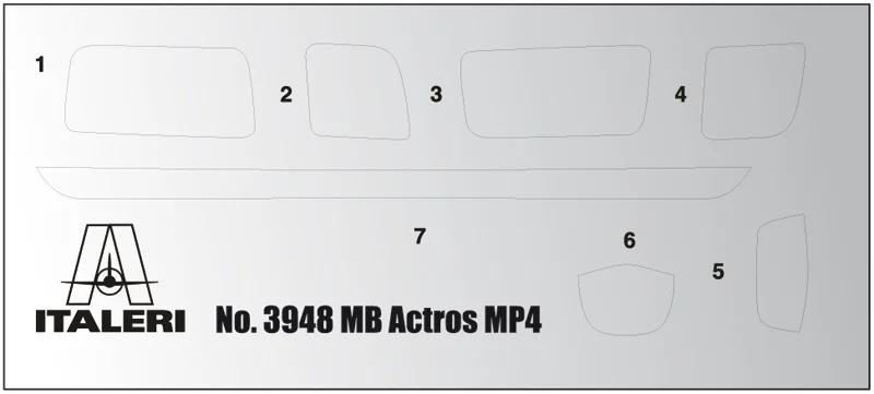Italeri Mercedes-benz Mp4 Big Space Show Truck Model Kit — official product photo 3