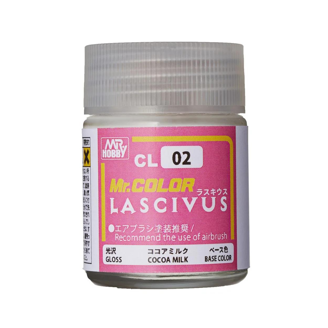 Mr. Hobby Mr. Color Lascivus Cocoa Milk (CL02) 18 ml — official product photo 1