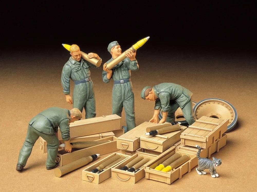 Tamiya 1/35 German Tank Ammo Crew Model Kit — official product photo 1