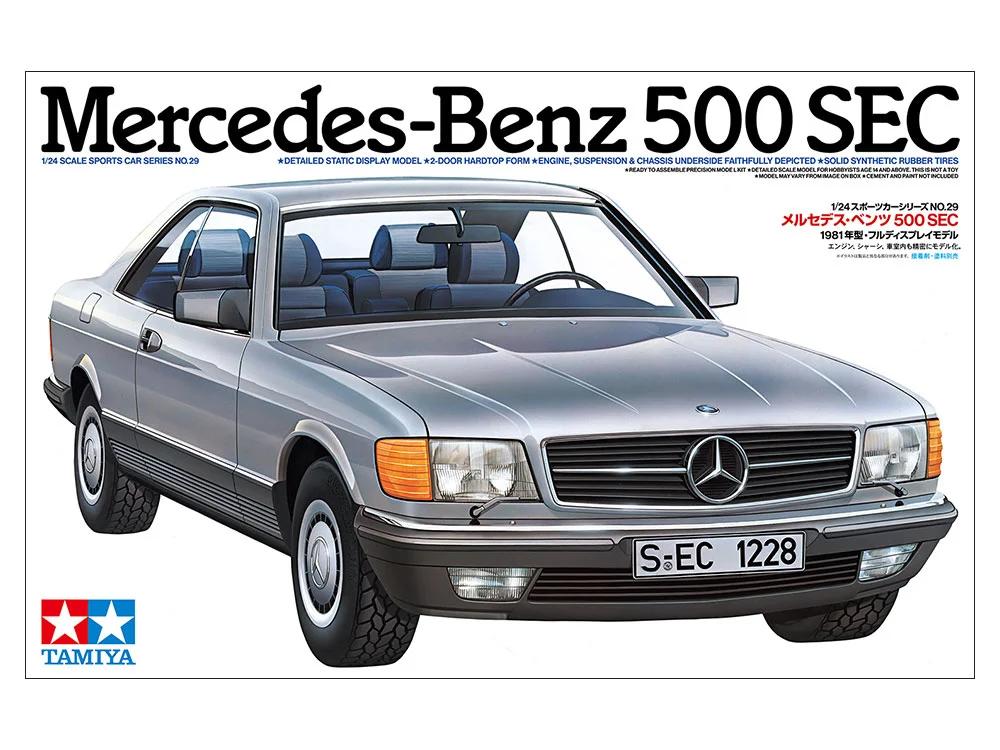 Tamiya 1/24 Mercedes 500 Sec Model Kit — official product photo 2