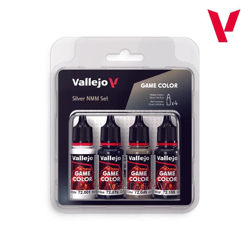 Vallejo Game Color Set Silver Nmm 4pc — product photo