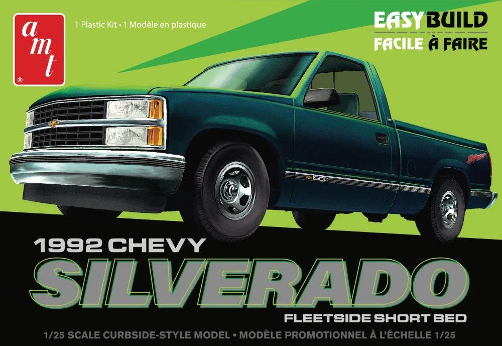 AMT 1/25 92 Chevy Silverado Shortbed P U Model Kit — box art