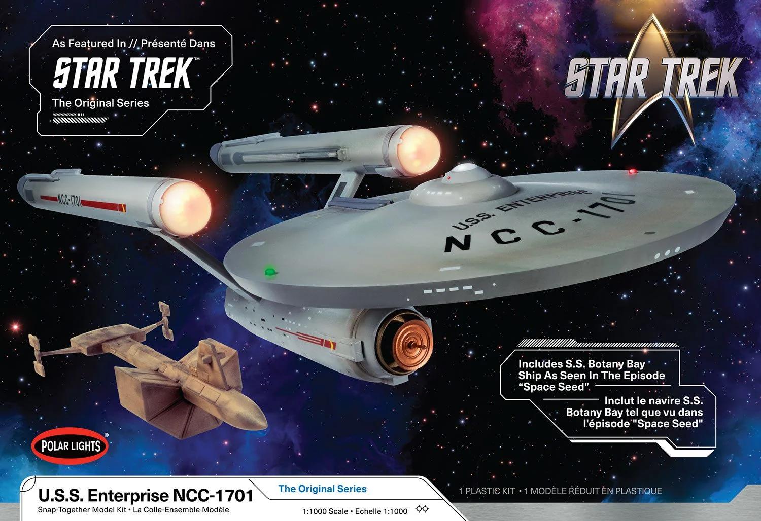 Polar Lights 1/1000 NCC-1701 U S S Enterprise Orig Model Kit — official product photo 1