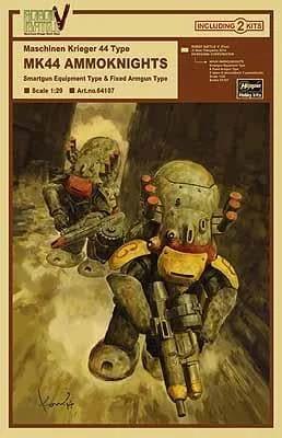 Hasegawa 1/20 Mk44 Ammoknights 2pcs Model Kit — box art