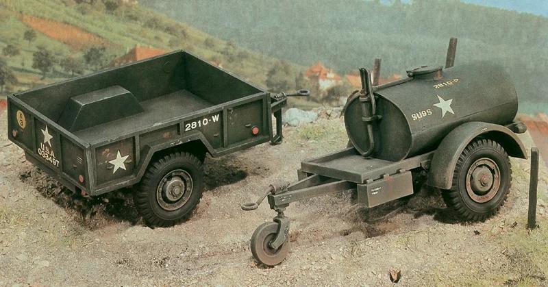 Italeri 250gal Tank Trailer M109 35 Model Kit — official product photo 1