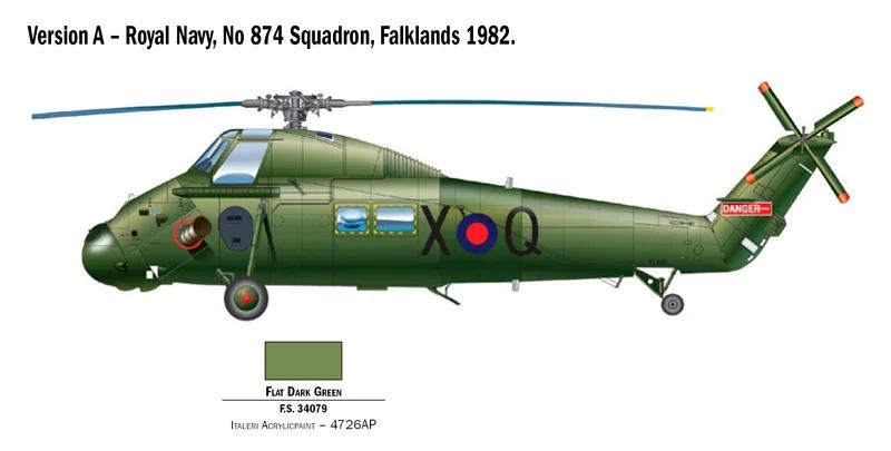 Italeri 1/48 UH-5 Wessex Helicopter Model Kit — official product photo 2