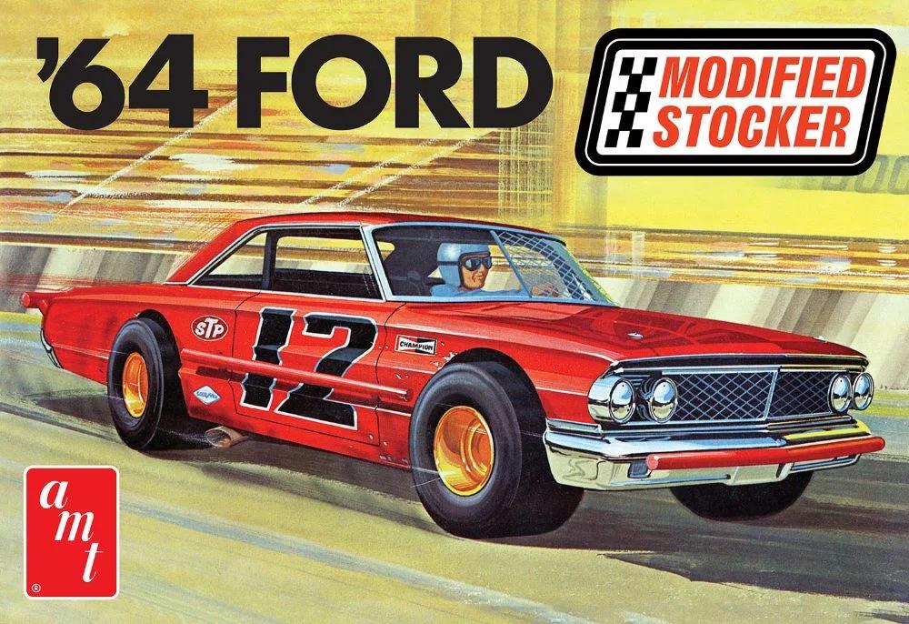 AMT 1/25 1964 Ford Galaxie Modified Stocker Model Kit — box art