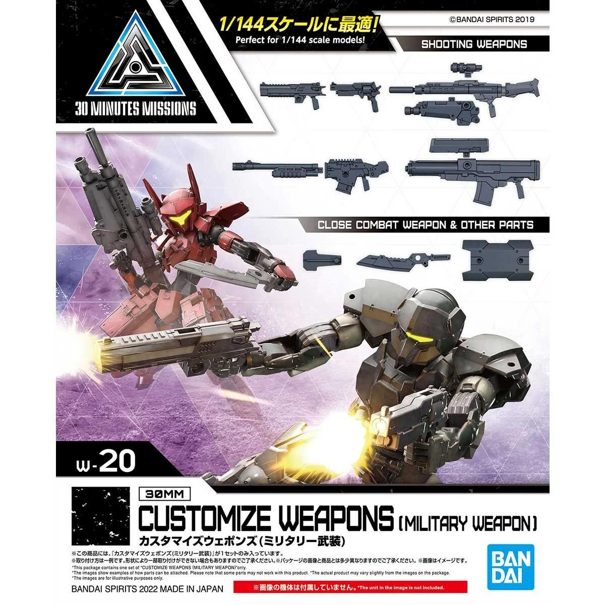 Bandai 1/144 30MM Customize Military Weapons Model Kit — official product photo 2